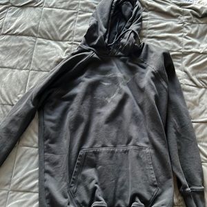 Large black Gymshark hoodie classic shark logo